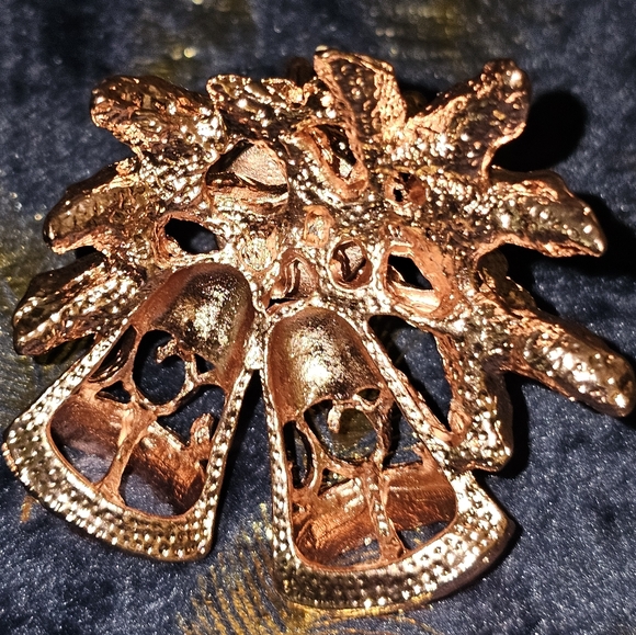 32g, Christmas Bells Sphere Holder, Rose Gold Tone, New! - Picture 5 of 10